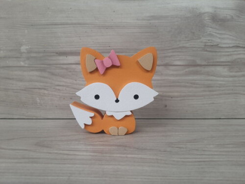 Raposa de Mesa em mdf - Decoração Infantil - 8 cm