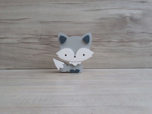 Raposa de Mesa em mdf - Decoração Infantil - 8 cm