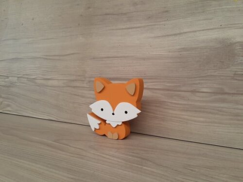 Raposa de Mesa em mdf - Decoração Infantil - 8 cm
