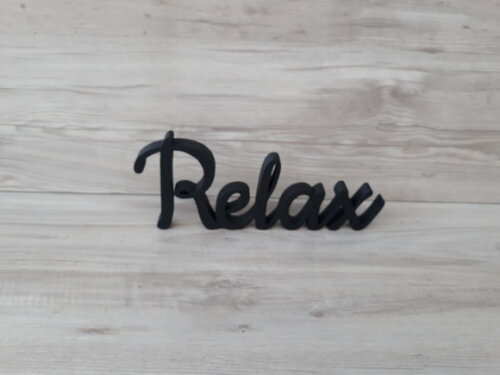 Relax - Palavra Decorativa em mdf - Linha Ck