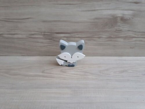 Raposa de Mesa em mdf - Decoração Infantil - 8 cm