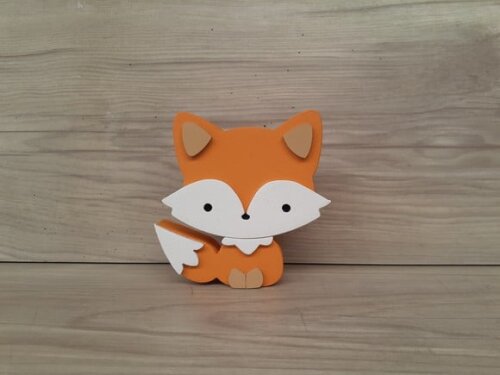 Raposa de Mesa em mdf - Decoração Infantil - 8 cm