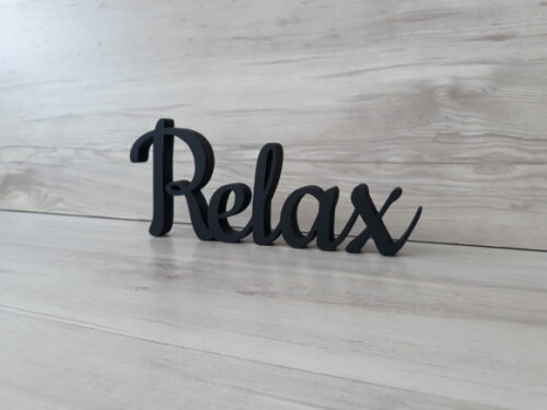 Relax - Palavra Decorativa em mdf - Linha Ck