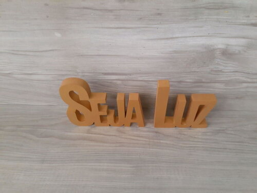 Seja Luz - Palavras Decorativas de mesa em MDF