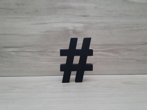 Simbolo Hashtag # - 10 cm