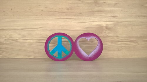 Simbolos Paz e Amor