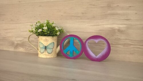 Simbolos Paz e Amor