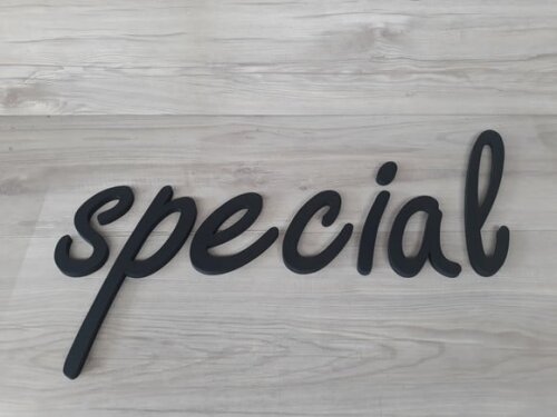 special - Palavra Decorativa de Parede em mdf