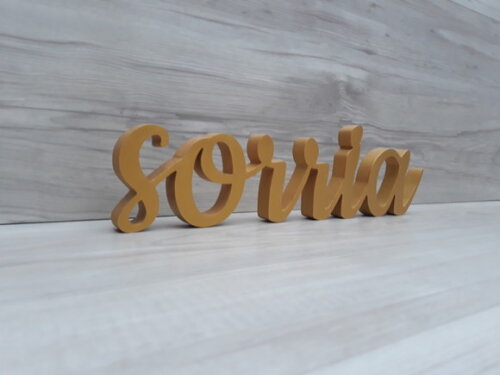 sorria - linha CK - Palavra de mesa em MDF
