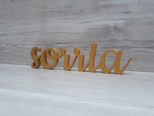 sorria - linha CK - Palavra de mesa em MDF
