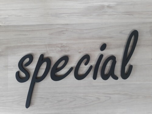 special - Palavra Decorativa de Parede em mdf