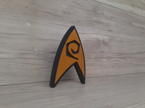 Startrek Operations - Simbolo de mesa em MDF