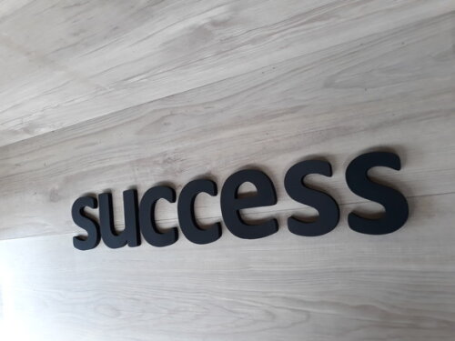 success - Palavra Decorativa de Parede em mdf