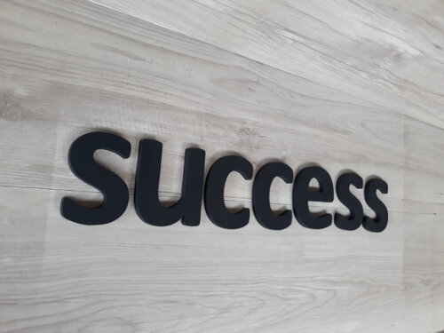 success - Palavra Decorativa de Parede em mdf