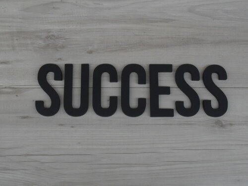SUCCESS - Palavra Decorativa de Parede em mdf