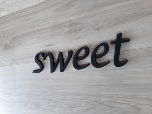 sweet - Palavra Decorativa de Parede em mdf
