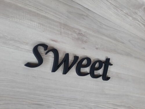 sweet - Palavra Decorativa de Parede em mdf