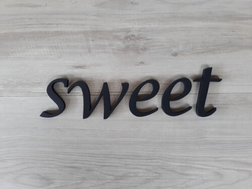 sweet - Palavra Decorativa de Parede em mdf