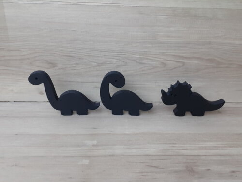 Trio de Dinossauros em mdf - para mesa