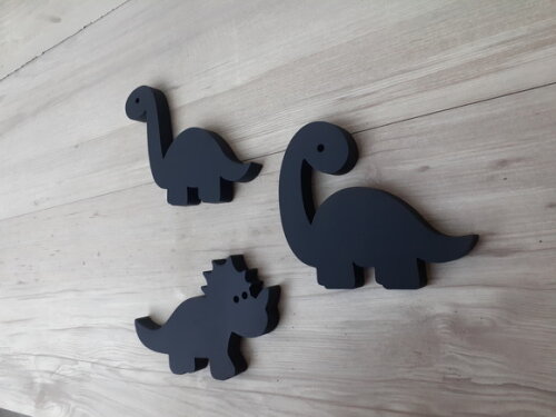 Trio de Dinossauros em mdf - para Parede