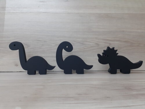 Trio de Dinossauros em mdf - para mesa