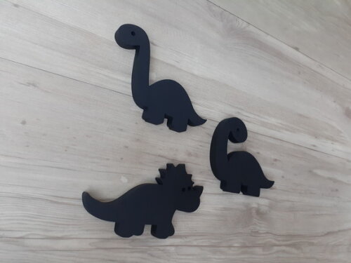 Trio de Dinossauros em mdf - para Parede