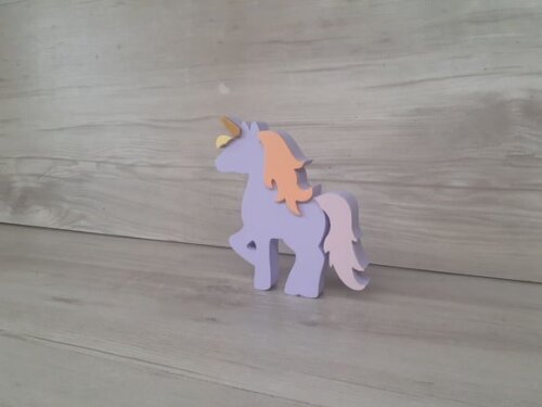 Unicórnio de mesa - decoração infantil Festa Arco Íris