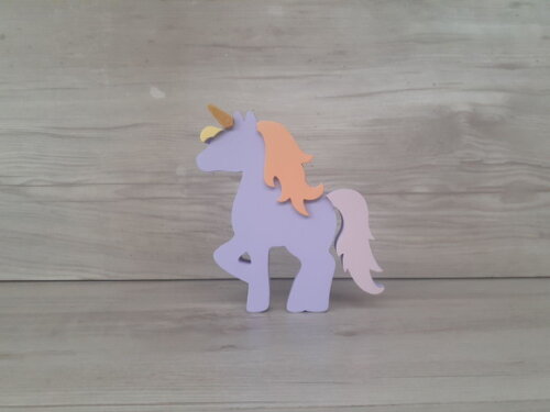 Unicórnio de mesa - decoração infantil Festa Arco Íris