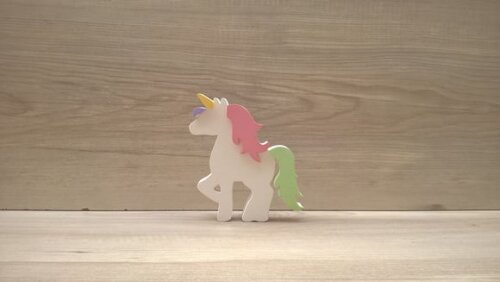 Unicórnio de mesa - decoração infantil Festa Arco Íris