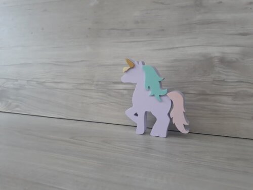 Unicórnio de mesa - decoração infantil Festa Arco Íris