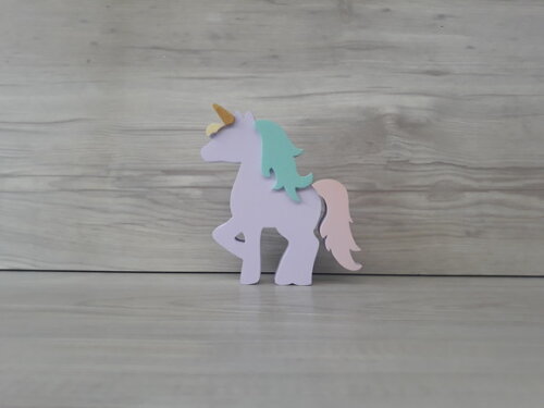 Unicórnio de mesa - decoração infantil Festa Arco Íris