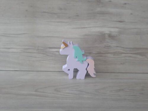 Unicórnio de mesa - decoração infantil Festa Arco Íris