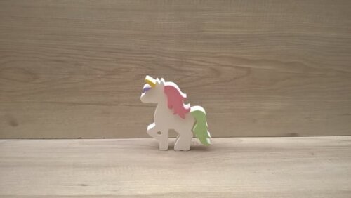 Unicórnio de mesa - decoração infantil Festa Arco Íris