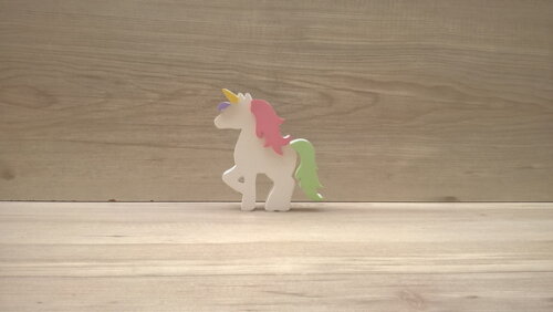 Unicórnio de mesa - decoração infantil Festa Arco Íris