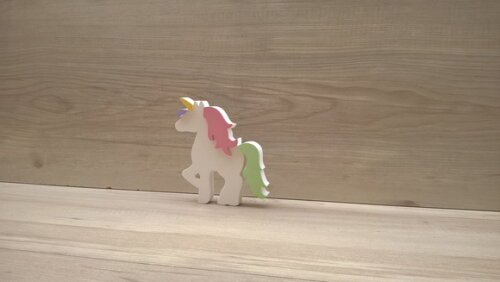 Unicórnio de mesa - decoração infantil Festa Arco Íris