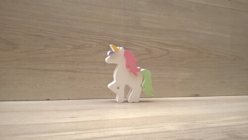 Unicórnio de mesa - decoração infantil Festa Arco Íris