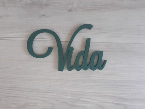 Vida - linha LS - Palavra Decorativa de Parede