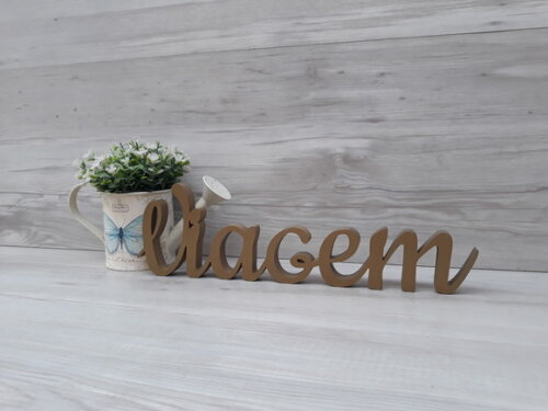 Viagem - Palavra de Mesa em mdf - Linha Ck