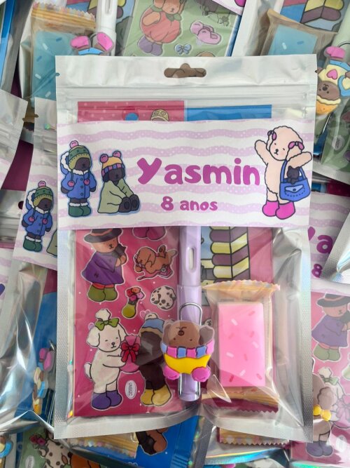 Kit Papelaria Fofa Bobbie Goods - 4 itens
