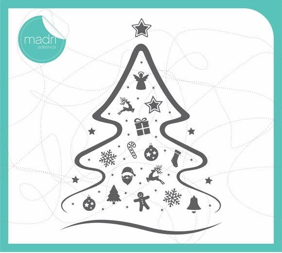 Adesivo Arvore de Natal