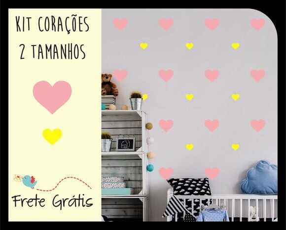 Adesivo Coração - 2 tamanhos