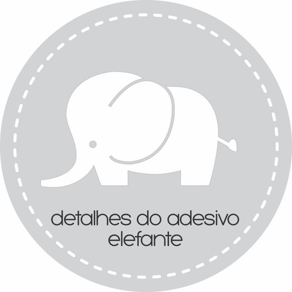 Adesivo de Parede - Elefante Kit 48 Unid