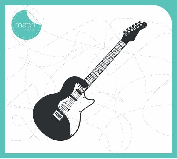 Adesivo de Parede - Guitarra