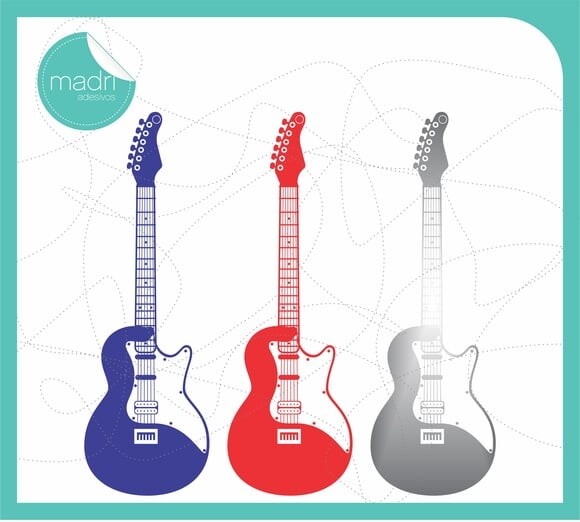 Adesivo de Parede - Guitarra