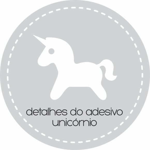 Adesivo de Parede - Unicórnio Kit 50 un