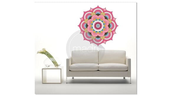 Adesivo Mandala Colorido
