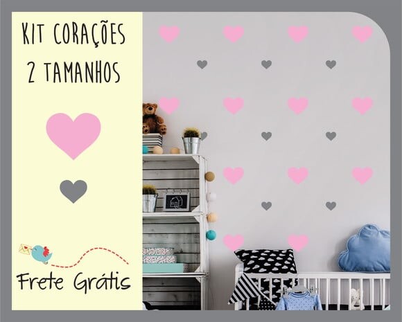 Adesivo Mini Coração - 2 tamanhos
