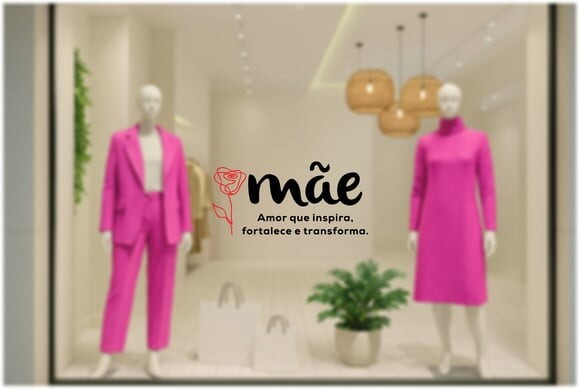 Adesivo para Vitrine - Dia das Mães