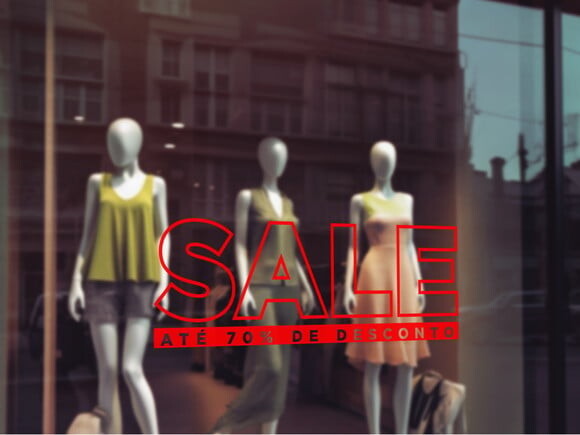 Adesivo para Vitrine Sale