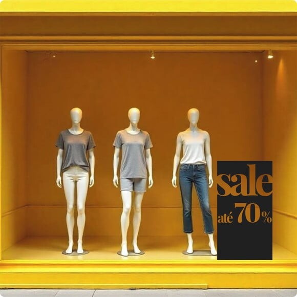 Adesivo para Vitrine Sale 70%